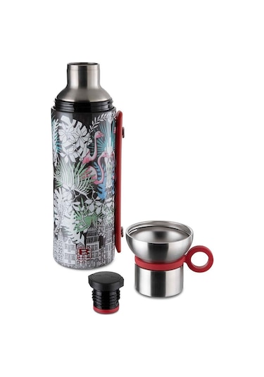 Bugatti Termo Taşıma Kulplu Paslanmaz Çelik La Vılle Desenli Termos 1500ml Bbp-lv1500ı3