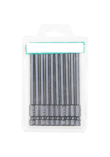 Neevoyu 10'lu Set S2 Çelik Manyetik Torna Ucu, Dayanıklı Darbeli, 10cm Uzunluk, Sl5, 1/4" Bağlantı, Yüksek Tork