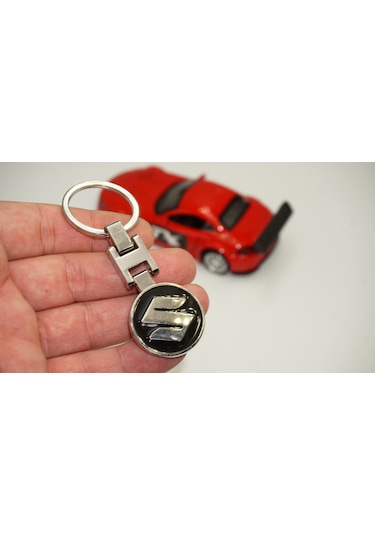 Suzuki Uyumlu Logo Krom Metal Çift Yön Anahtarlık Ürün