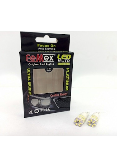 Femex Ampul Platinum T10 30smd 4014 Chipset Seramik Led