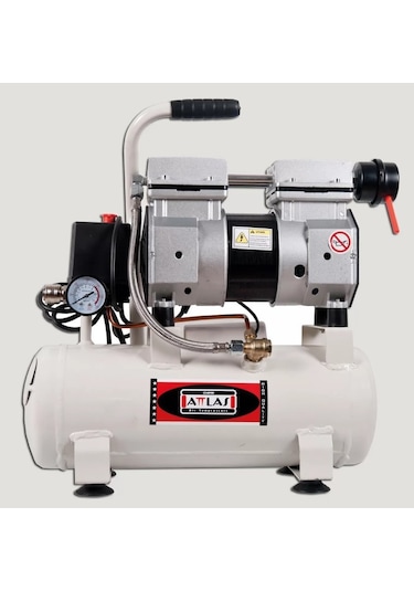 Attlas SC1009 0.75 Hp 7 Bar 9LT Monofaze Sessiz Hava Kompresörü - A0301010