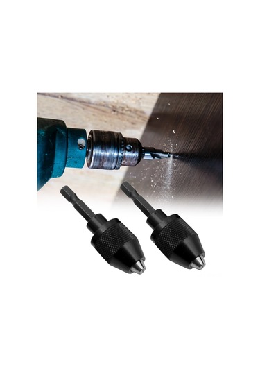 Tenfowee 0.3-6mm Tutma Aralığı 1/4" Hex Kolu Uyumlu, Akülü Tornavida'dan Matkap/değiştirici Uyumlu Çelik Adaptör Gümüş