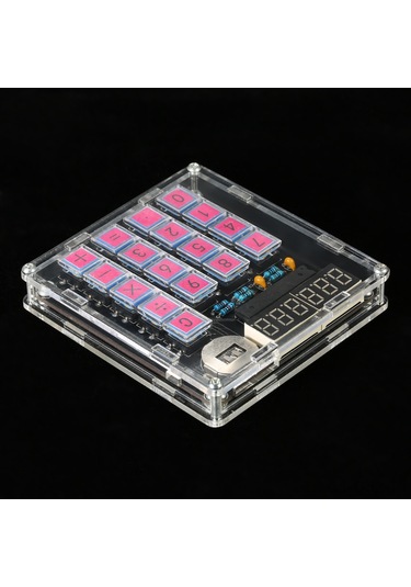 Aubyhe Kendin Yap Mcu Hesap Makinesi Seti - Led Ekranlı, Otomatik Kapanmalı, Cr2032 Pil Dahil Diğer