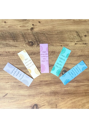 5 Adet Ayetler Kitap Ayracı 155x45 Mm