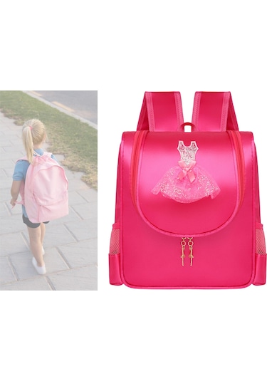 Suntek Bale Çantası Sırt Dans Kız Için Jimnastik Dansı Doğum Günü Kırmızı