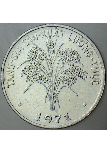 Vietnam 1 Dong 1971 Fao Hatıra. Çilaltı.