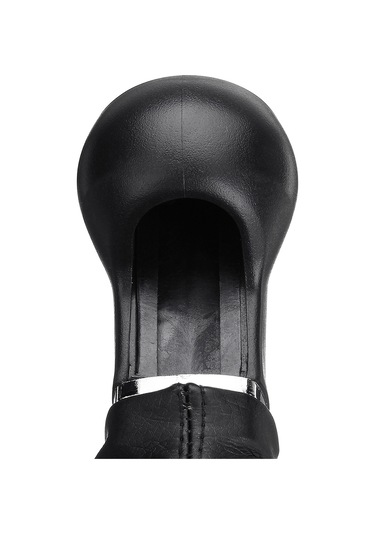 Dianziye Opel Astra Corsa D Zafira B 05-10 İçin 6 Vites + R Şemalı Deri Vites Döndürücü Ve Tozalık Kılıfı - Siyah Pu Deri Siyah