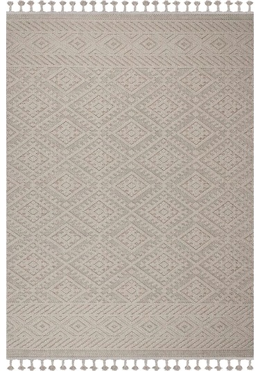 Otantik Modern Salon Ve Oturma Odası Halısı - Krem Bej Krem
