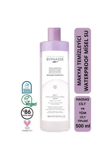 Byphasse Micellar Çift Fazlı Yüz Ve Makyaj Temizleyici Tüm Ciltler 500 ML