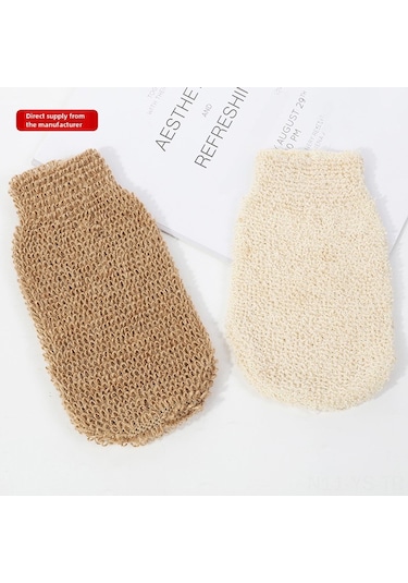 Yunboo İki Yönlü Aşınma Direnci Zengin Köpük Oluşturan Kalın Kumaş Banyo Eldiveni - Vücut Temizliği Ve Kuru Cilt Bakımı 22x11cm Diğer