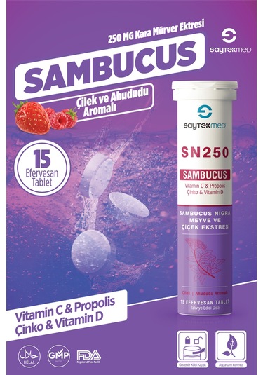 SN 250 Kara Mürver Ekstresi Vitamin C Propolis Çinko Vitamin D