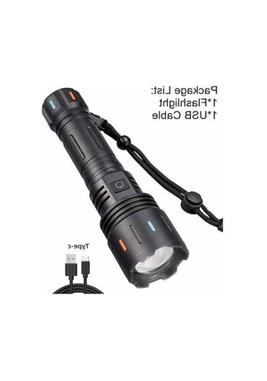 Ebitda Lo-037 Uzun Menzilli Su Geçirmez El Feneri, 001 Modeli - Yüksek Kaliteli, Su Geçirmez, Uzun Menzilli El Feneri Altın