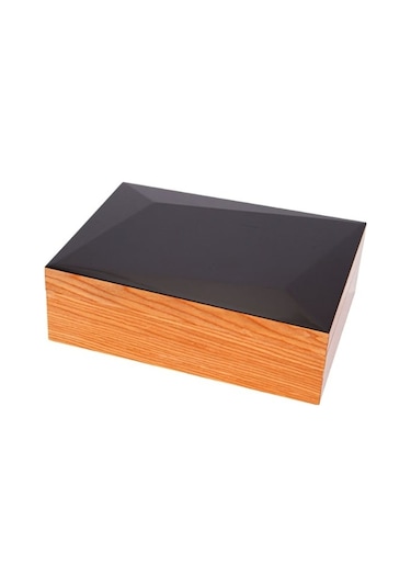 Humidor / Puro Saklama Kutusu Kahverengi - Siyah