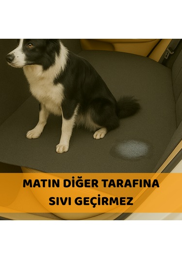 Beylini Kedi Köpek Araç Koltuk Örtüsü Su Geçirmez Koltuk Koruyucu Antrasit 145 x 185 CM