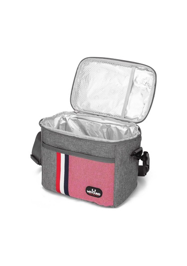 Neevoyu 8l Kapasiteli Isı Saklama Çanta - Aluminyum Folyo Içli, Su Geçirmez, Elden Taşınabilir, Piknik Ve Ofis İçin Turuncu-pembe Büyük Boy Pembe