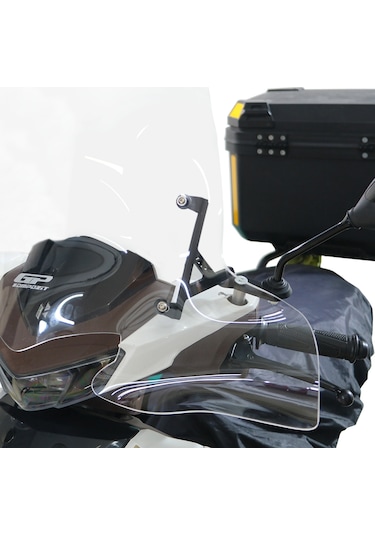 GP Kompozit  Hero DASH 125 2022-2024 Uyumlu Ön Cam Şeffaf 58 cm