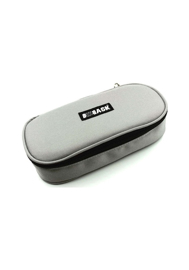 Bback Kumaş Kalem Kutusu Oval Gri N318