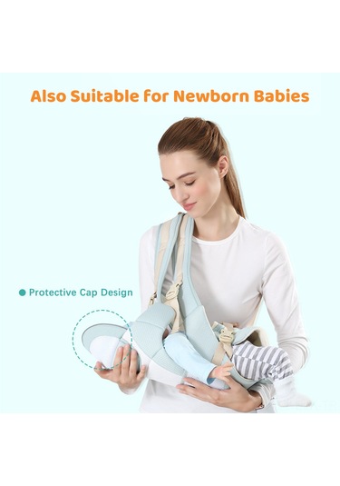 Xindoker Pamuklu Bebek Taşıma Koltuğu - Multifonksiyonel Bel Aleti, Hava Geçirgen, Rahat Oturma, Yeşil/pembe/koyu Mavi Seçenekleri