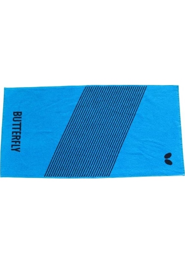 50x100 Butterfly İplik Boya Spor Havlusu Gym Antrenman Havlusu Turkuaz-Siyah