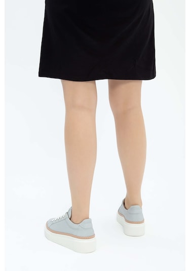 Tamer Tanca Kadın Hakiki Deri Gri Sneakers & Spor Ayakkabı 937 5022-09 Bn Ayk Y23 Grı Floter Gri