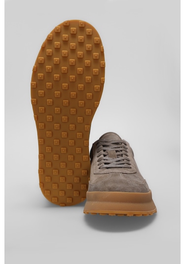 Lufian Adam Erkek Deri Sneaker Ayakkabı Bej Bej 112230207100550 Bej