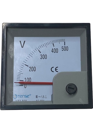 72x72mm 500V Analog Voltmetre