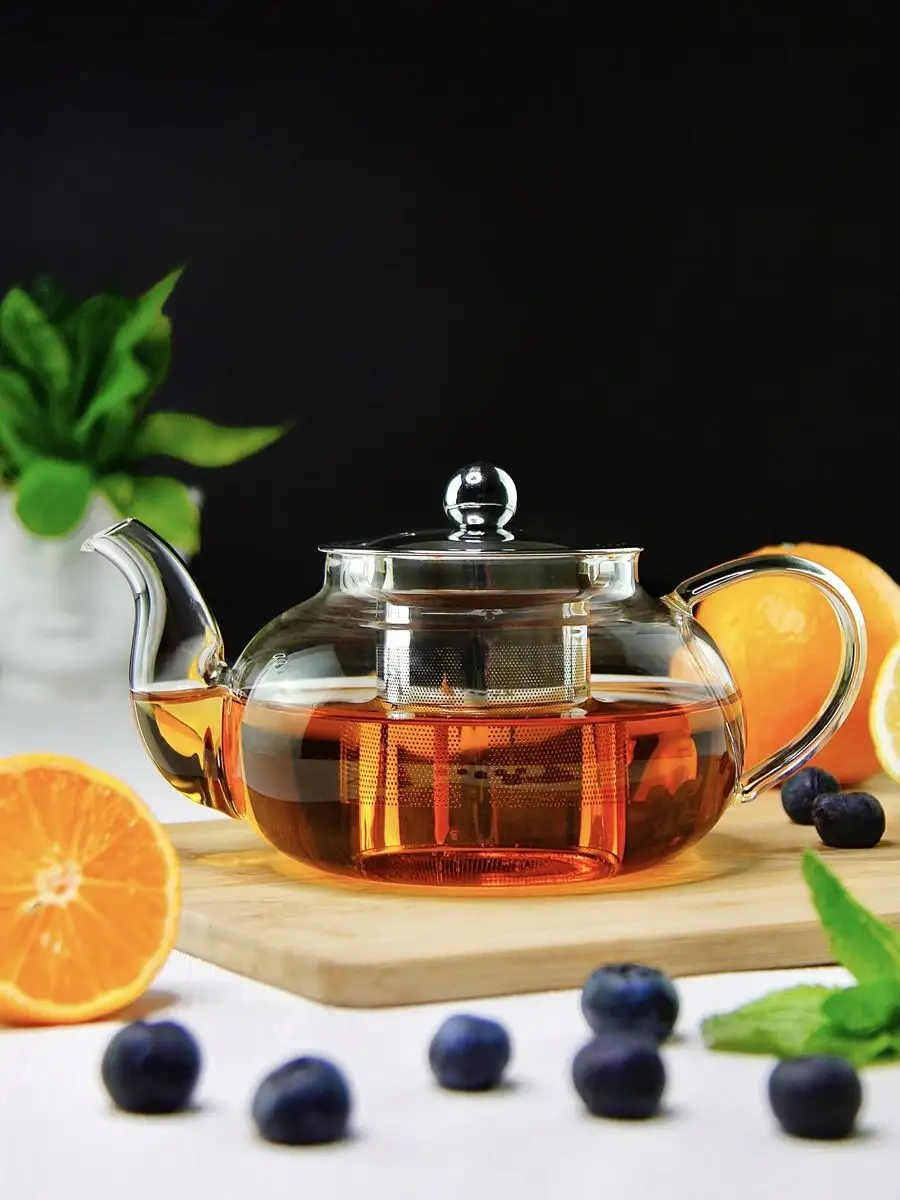 Teastar Cam Demlik Çaydanlık "oasis", 500 Ml 122855425 Beyaz