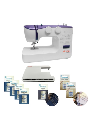 Elmas 990P Dikiş Makinesi Mor + İğne Seti