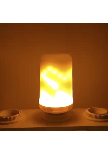 Symbee E26/e27 Seçenekli 3.5-5w Led Alev Işık Ampülü, Titreyen Ve Sürekli Parlak Mod, 1900-2200k Sarı Işık, 360 Aydınlatma