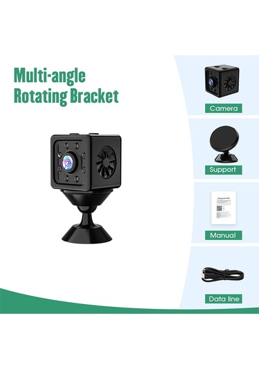 Fs 4k Hd 1080p Taşınabilir Küçük Ev Dadı Kamerası, Hareket