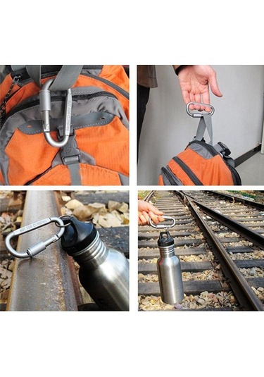 MSO Outdoor Kamping VIP Kalite Alüminyum Karabina Açık Gri