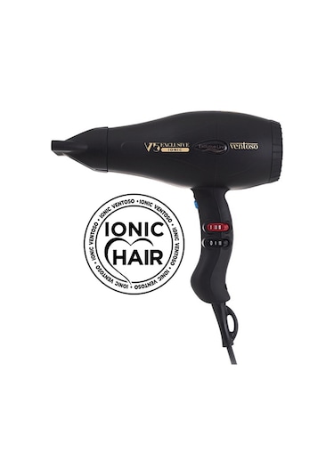 Ventoso V5 Exclusive Ionic Profesyonel Fön Makinesi Siyah