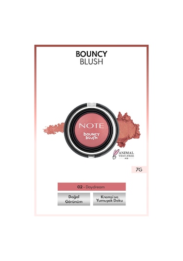 Note Cosmetique Bouncy Blush Yumuşak Kremsi Allık - 02 Daydream