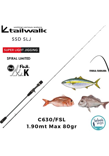 Tailwalk Ssd Slj C630/fsl 1.90mt Max.80gr S2p Tetikli Light Jiging Kamış