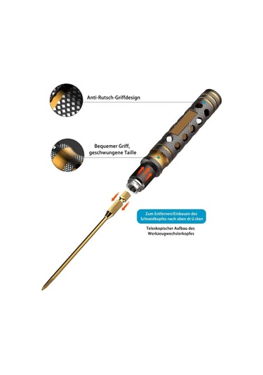 Xuweiwei 4 İn 1 Rc Alet Seti Varyant Altıgen Vida Ve Somun Sürücü 1.5mm 2.0mm 2.5mm 3.0mm Model Araba Tamir Metal