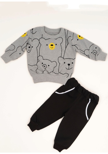 Mai Perla Smile Bear Nose 2 Li Unisex Bebek Alt Üst Takım