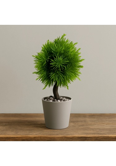 Dekoratif Plastik Saksı Top Kılçıklı 12x 20 Cm