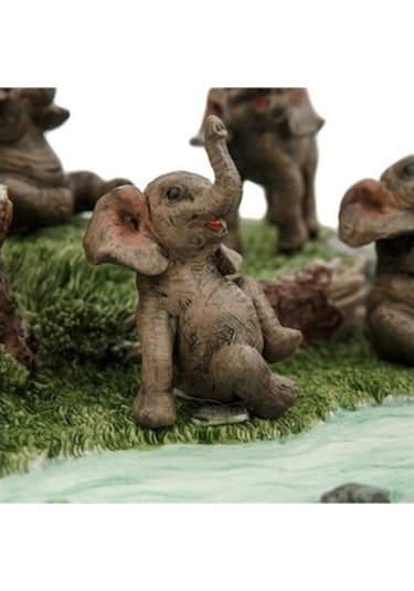 Pretty Neşeli Filler Biblo 20X15 Cm Ak.Bz0178