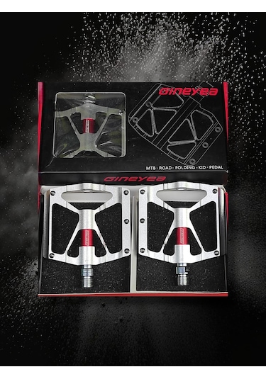Forge Gt Xbyc 1804 Alüminyum Geniş Mtb Bmx Freestyle Platform Bisiklet Pedalı Gümüş