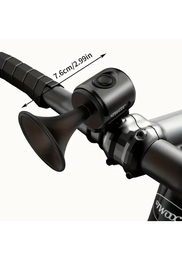 Xuweiwei 120db Yüksek Sesli Köpek Havlama Hornu - Pil İle Çalışan Siyah Bisiklet Zili, Taşınabilir Ve Kolay Montaj