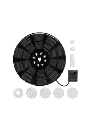 Renkli Lamba Bataryası Güneş Fıskiyesi Yüzer Manzara Fıskiyesi