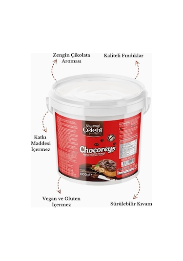 Kakaolu Fındık Kreması 1kg - Sürülebilir Kahvaltılık