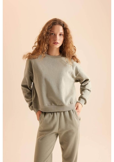 Defacto Haki Kadın Alt-üst Takım D8022ax/kh3 Haki