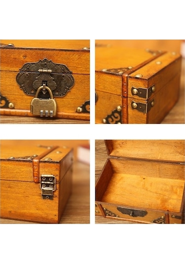 Ganzhoushop Tuvalet Sones Şartname: Eskitilmiş Çekim Antika Aksesuar Kutusu, Kozmetik Saklama Masası Ve Organizer, Model 6280-01 Ua