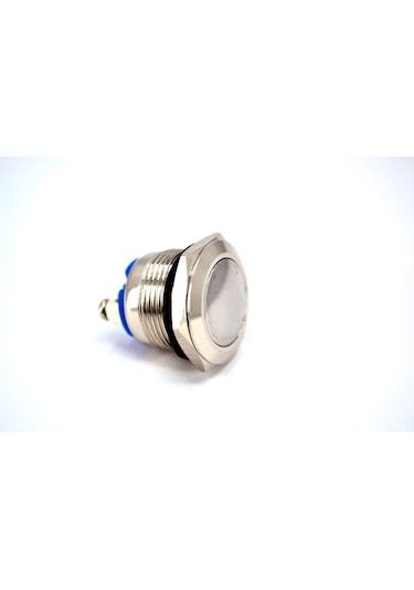 19mm Yaylı Metal Buton Işıksız 1no Bombeli Anahtar