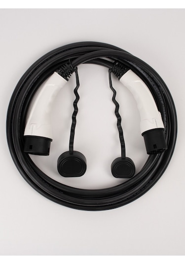 Gobo Energy Elektrikli Araç Şarj Kablosu 5 Metre 22kw Tip 2 - Trifaze Siyah 32a