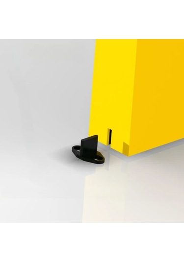 Xuweiwei 2 Adet Kaliteli Sürgülü Kapı Stoperi - Dayanıklı Plastik Metal Kaplama, Ahşap Zeminler İçin Barn Kapı Raya Sistem