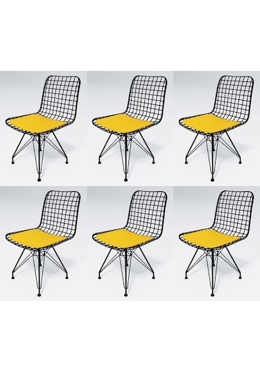 Knsz Kafes Tel Sandalyesi 6 Lı Mazlum Syhsrı Ofis Cafe Bahçe Mutfak