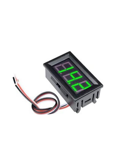 0.56 inç 0-100v 3 Kablolu DC Yeşil Voltmetre