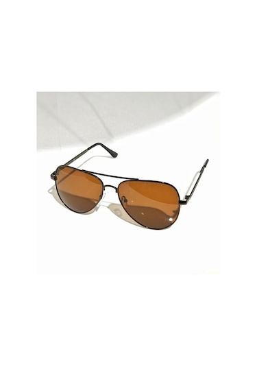Mobgift Damla Unisex Güneş Gözlüğü Kahverengi